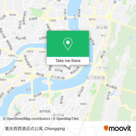 重庆西西酒店式公寓 map