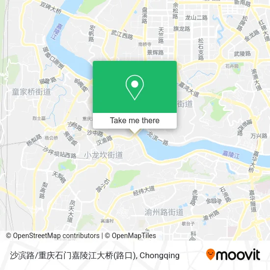 沙滨路/重庆石门嘉陵江大桥(路口) map