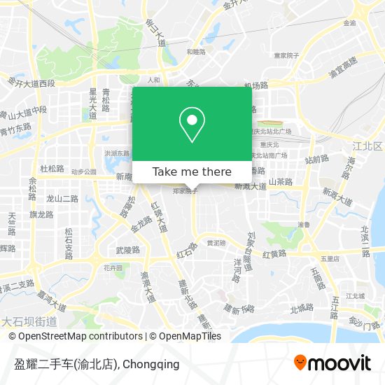 盈耀二手车(渝北店) map