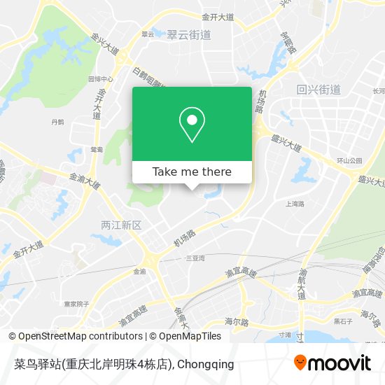 菜鸟驿站(重庆北岸明珠4栋店) map