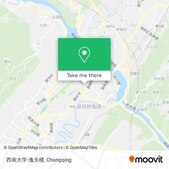 西南大学-逸夫楼 map