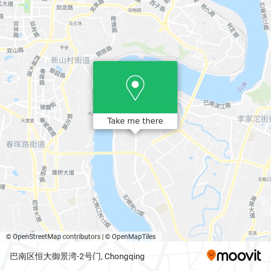 巴南区恒大御景湾-2号门 map