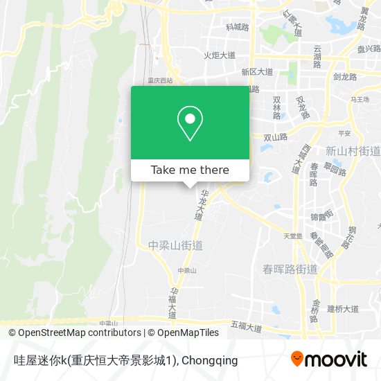 哇屋迷你k(重庆恒大帝景影城1) map
