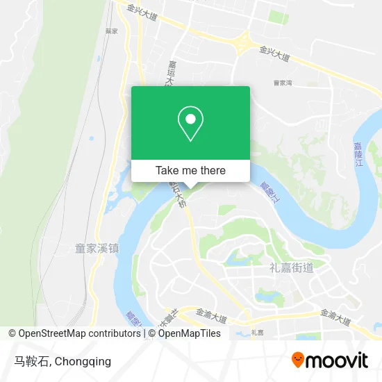 马鞍石 map