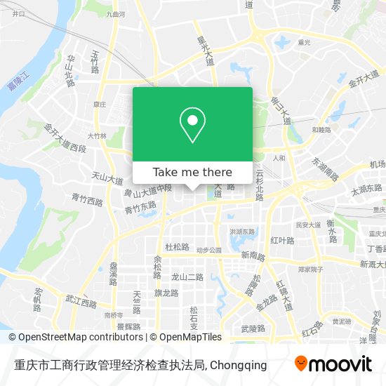 重庆市工商行政管理经济检查执法局 map