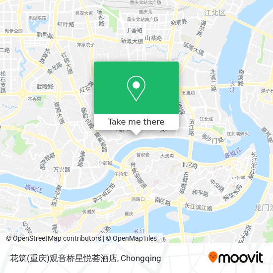 花筑(重庆)观音桥星悦荟酒店 map