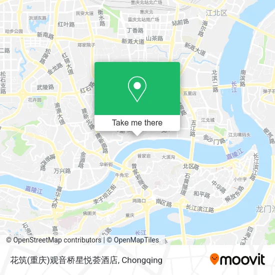花筑(重庆)观音桥星悦荟酒店 map