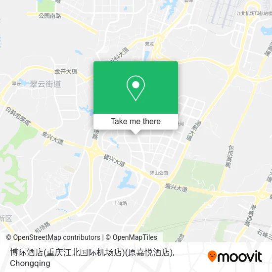 博际酒店(重庆江北国际机场店)(原嘉悦酒店) map
