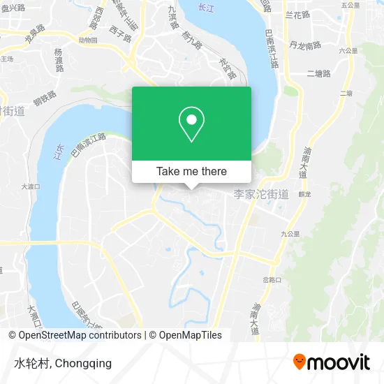 水轮村 map