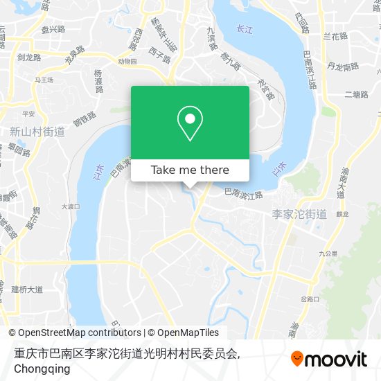 重庆市巴南区李家沱街道光明村村民委员会 map