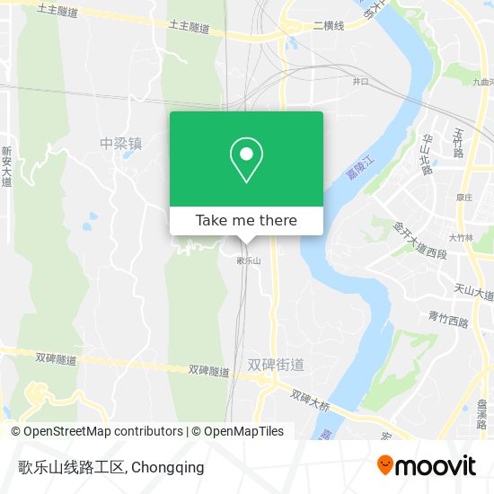 歌乐山线路工区 map