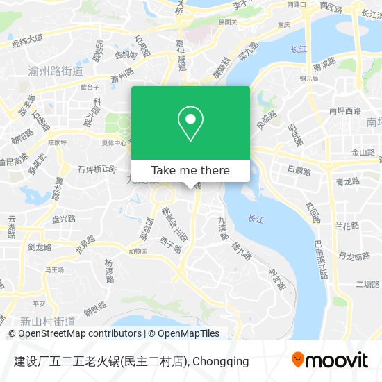 建设厂五二五老火锅(民主二村店) map