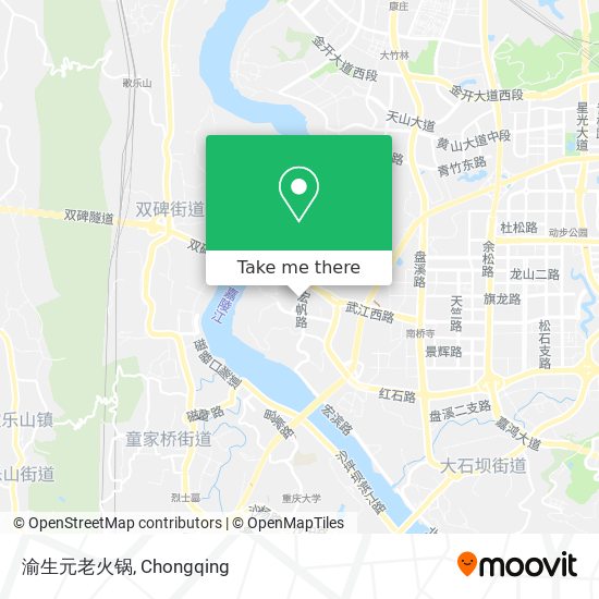 渝生元老火锅 map
