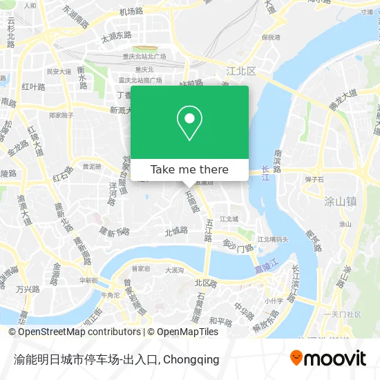 渝能明日城市停车场-出入口 map