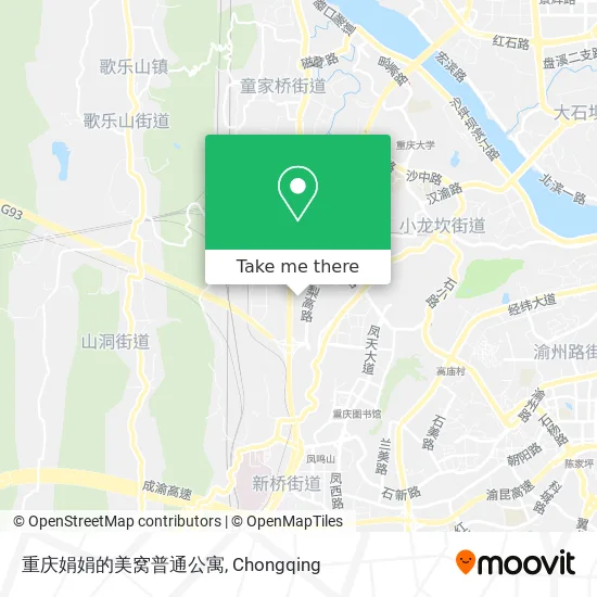 重庆娟娟的美窝普通公寓 map