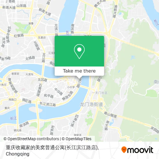 重庆收藏家的美窝普通公寓(长江滨江路店) map