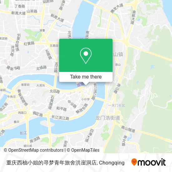 重庆西柚小姐的寻梦青年旅舍洪崖洞店 map