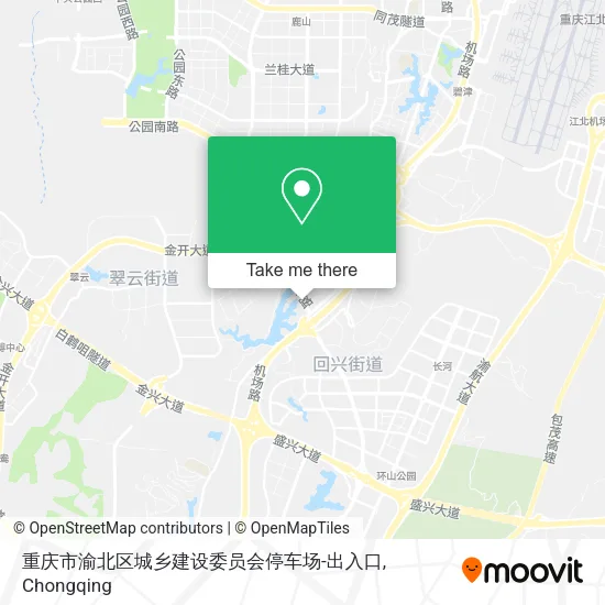 重庆市渝北区城乡建设委员会停车场-出入口 map