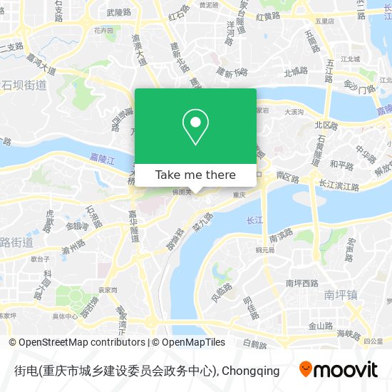 街电(重庆市城乡建设委员会政务中心) map