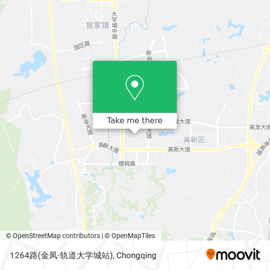 1264路(金凤-轨道大学城站) map