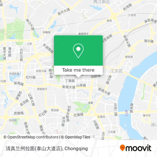 清真兰州拉面(泰山大道店) map