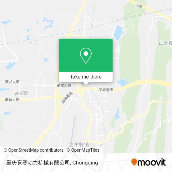 重庆竞赛动力机械有限公司 map
