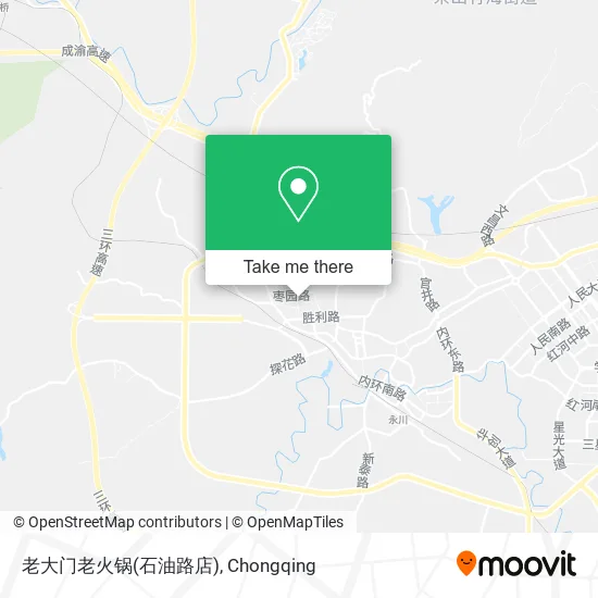 老大门老火锅(石油路店) map