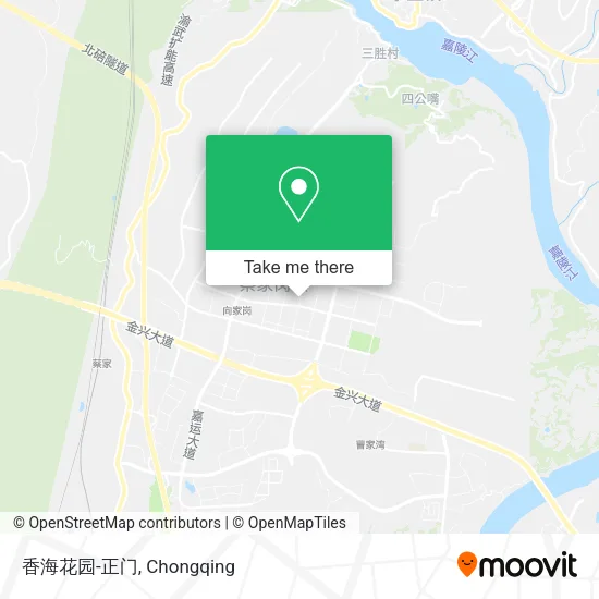香海花园-正门 map