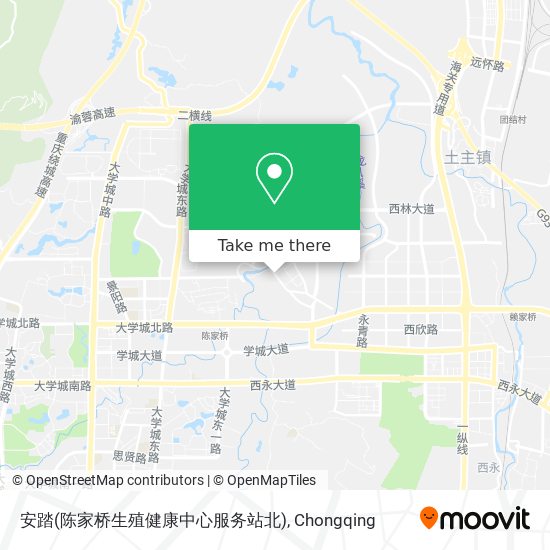 安踏(陈家桥生殖健康中心服务站北) map