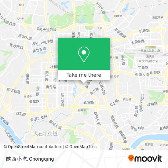 陕西小吃 map