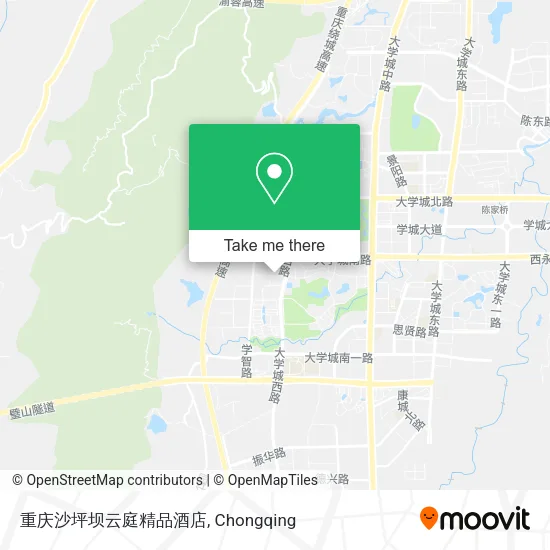 重庆沙坪坝云庭精品酒店 map