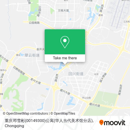重庆邓雪彬(00149300)公寓(华人当代美术馆分店) map