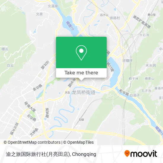 渝之旅国际旅行社(月亮田店) map