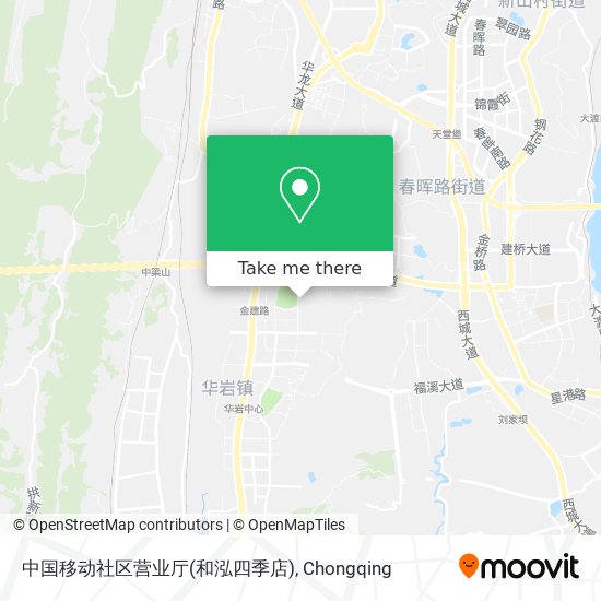 中国移动社区营业厅(和泓四季店) map