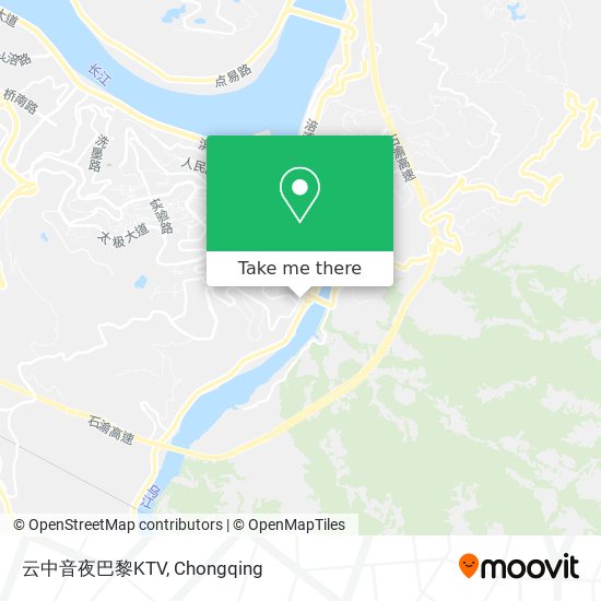 云中音夜巴黎KTV map