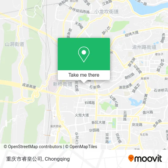 重庆市睿皇公司 map