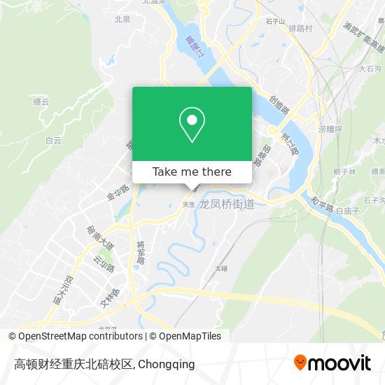 高顿财经重庆北碚校区 map