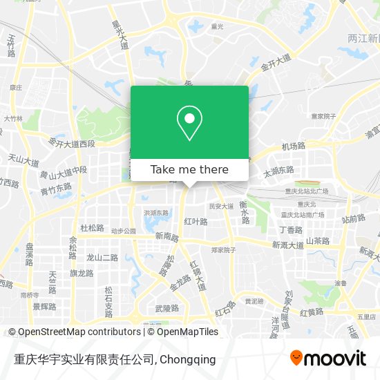 重庆华宇实业有限责任公司 map