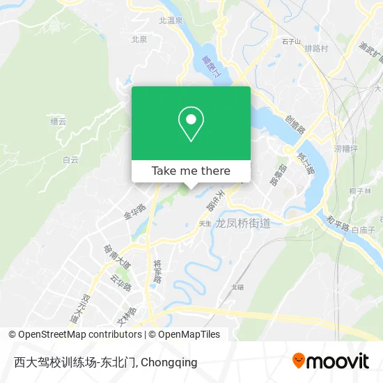 西大驾校训练场-东北门 map