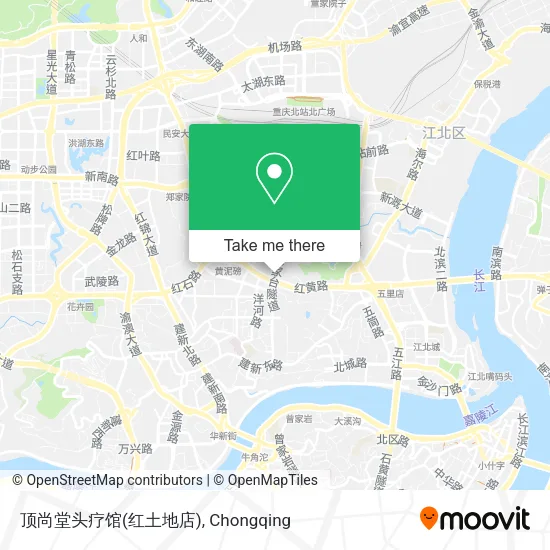 顶尚堂头疗馆(红土地店) map