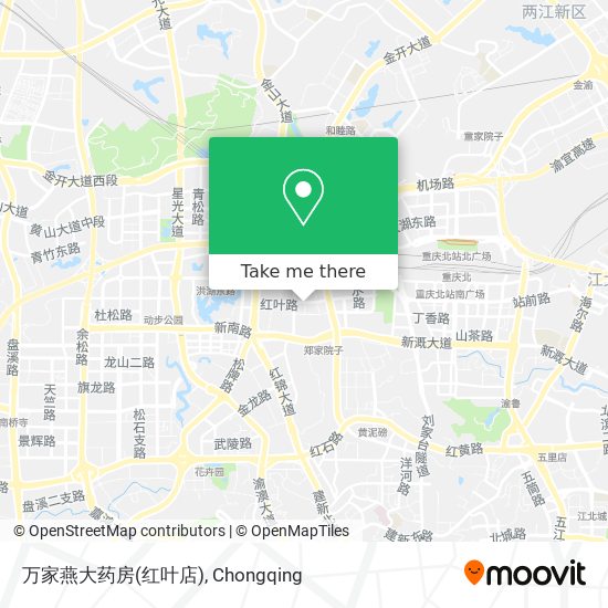 万家燕大药房(红叶店) map