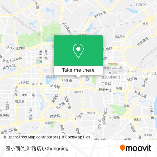 歪小面(红叶路店) map