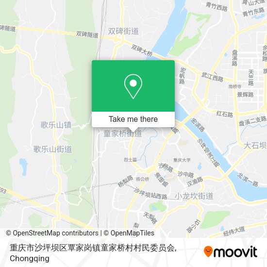 重庆市沙坪坝区覃家岗镇童家桥村村民委员会 map
