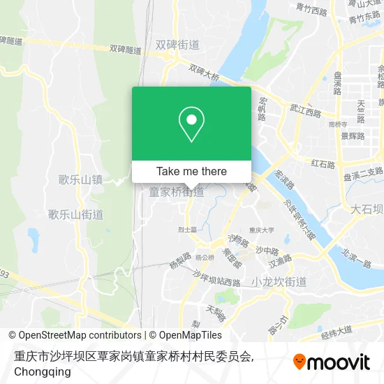 重庆市沙坪坝区覃家岗镇童家桥村村民委员会 map