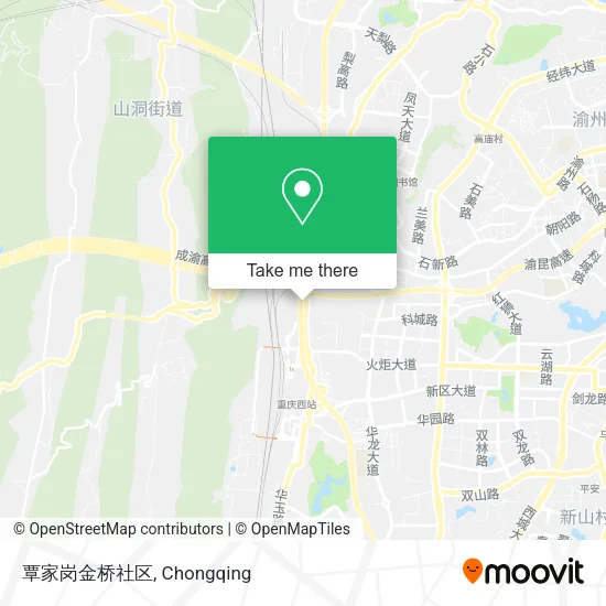 覃家岗金桥社区 map