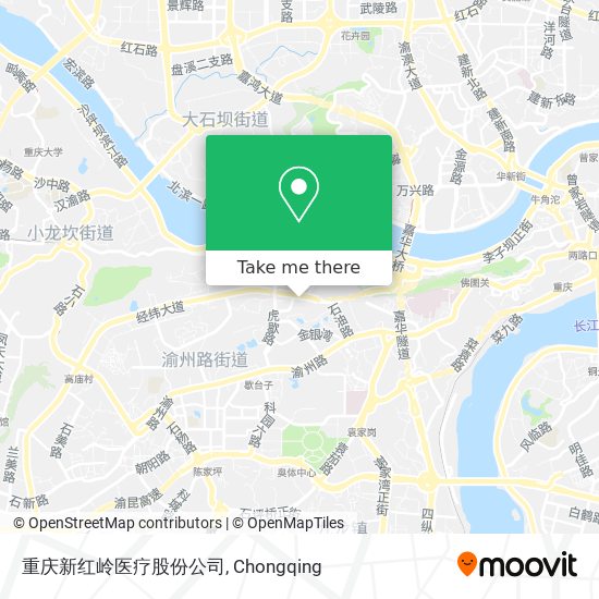 重庆新红岭医疗股份公司 map