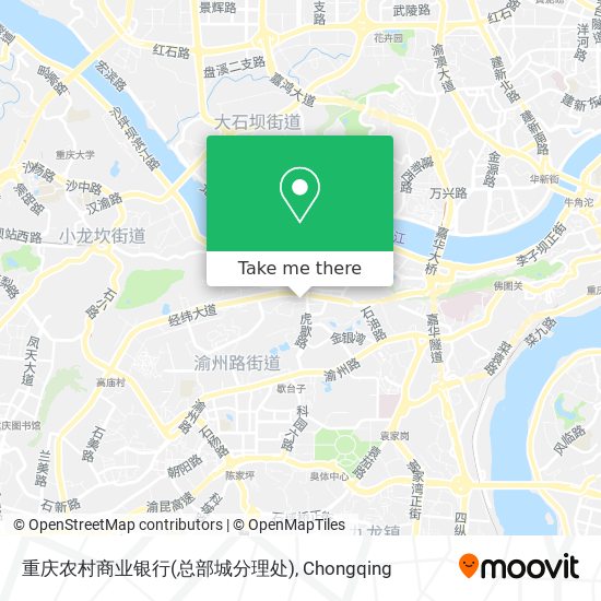 重庆农村商业银行(总部城分理处) map