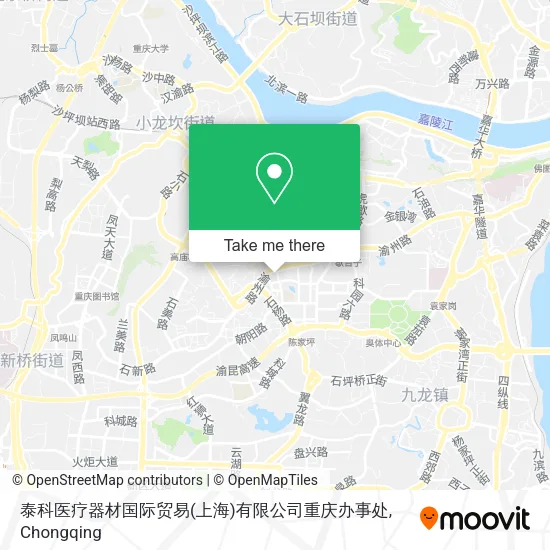泰科医疗器材国际贸易(上海)有限公司重庆办事处 map