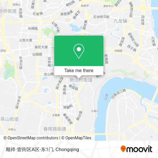 顺祥·壹街区A区-东1门 map