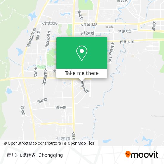 康居西城转盘 map
